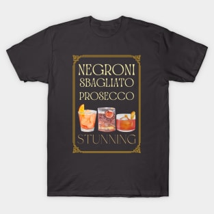 negroni sbagliato with prosecco in it T-Shirt